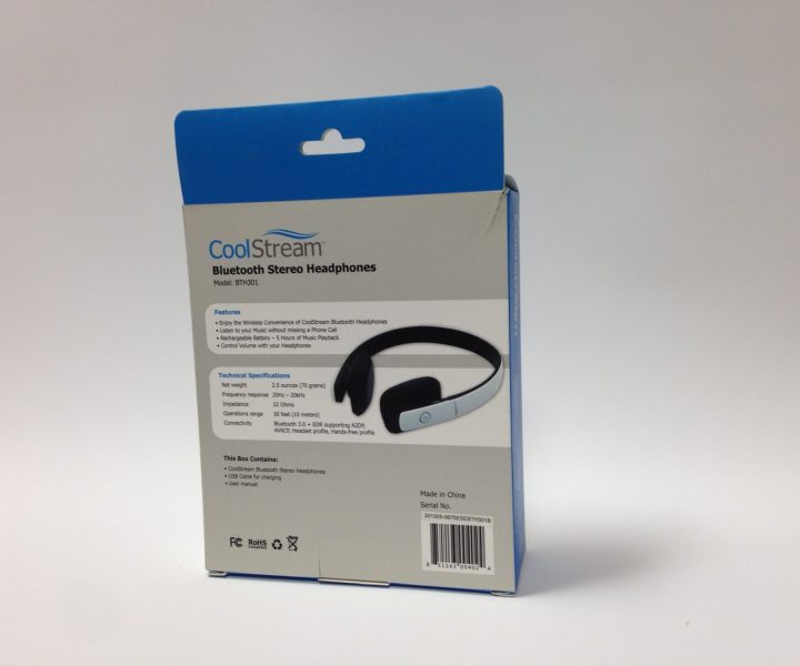 coolstream headphone package design back