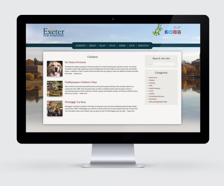 visit exeter nh website